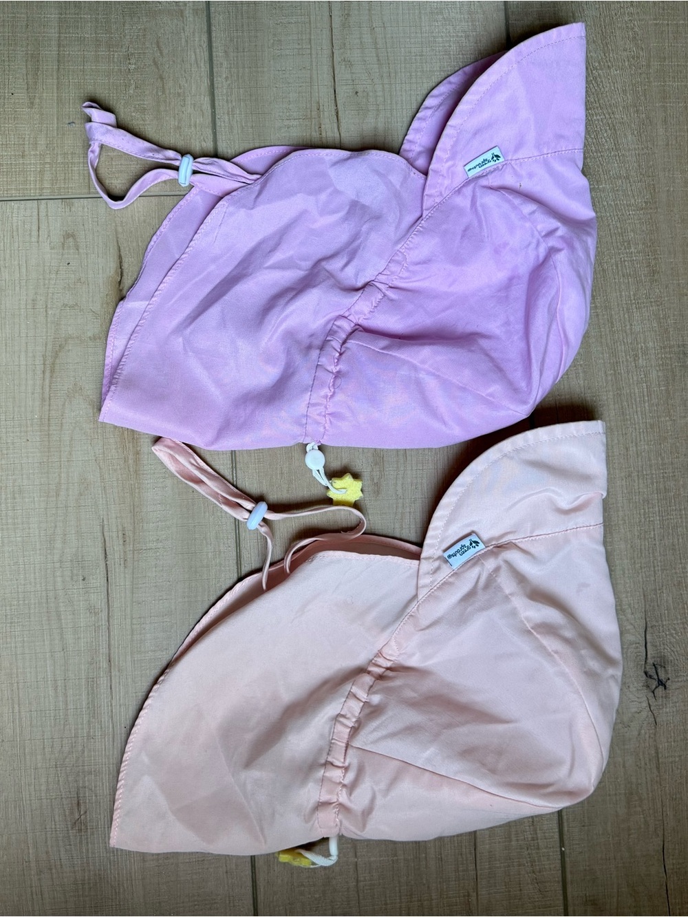 Green Sprouts 2T-4T Toddler UPF 50+ Eco Safety Flap Hat Duo in Pinks